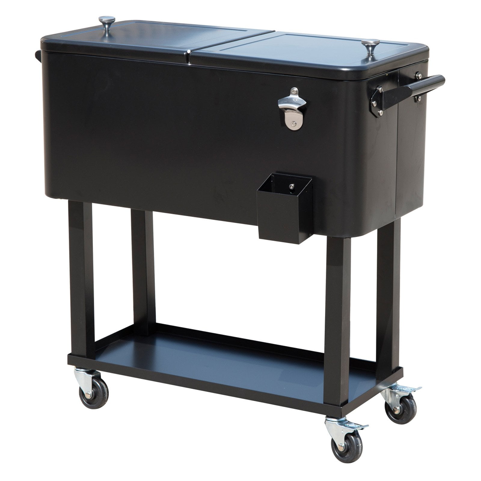 Patio Lawn Garden Outsunny 80 Qt Rolling Ice Chest Portable Lawn Garden Outsunny 80 Qt Rolling