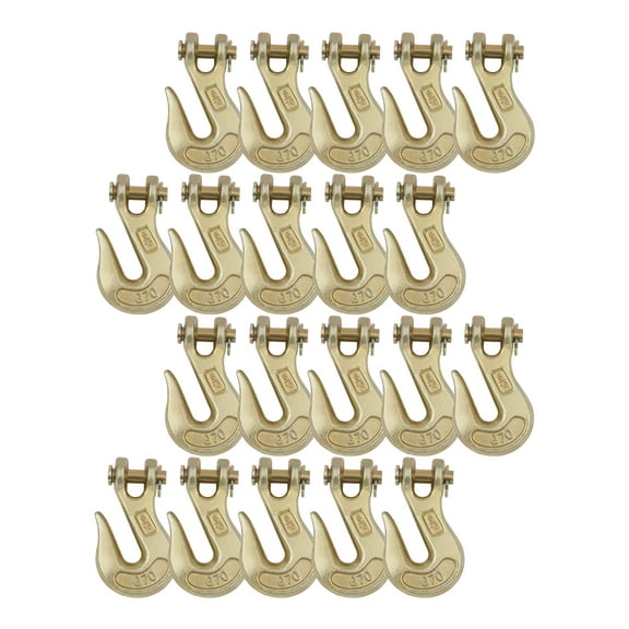 (20 Pack) 5/16 Grade 70 Clevis Grab Hooks Wrecker Tow Chain Flatbed Truck Trailer