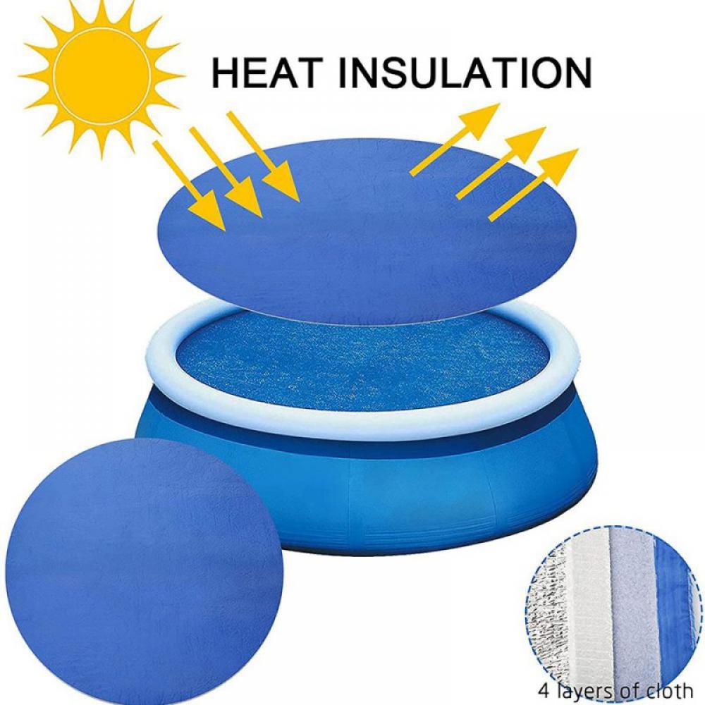 Swimming Pool Cover Solar Cover for Round Frame Pools, Dust Pool Cover