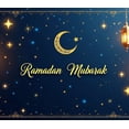 thumbnail image 5 of LUUFILx Ramadan Mubarak Wall Banner Crescent Moon Starry Night Backdrop Decorative Lantern Party Supplies Photography Props Festival Celebration Decorations, 5 of 8