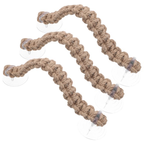 IFANLANDOR 3Pcs Hermit Crab Climbing Rope Bridge for Reptile Tank and Lizard Habitat
