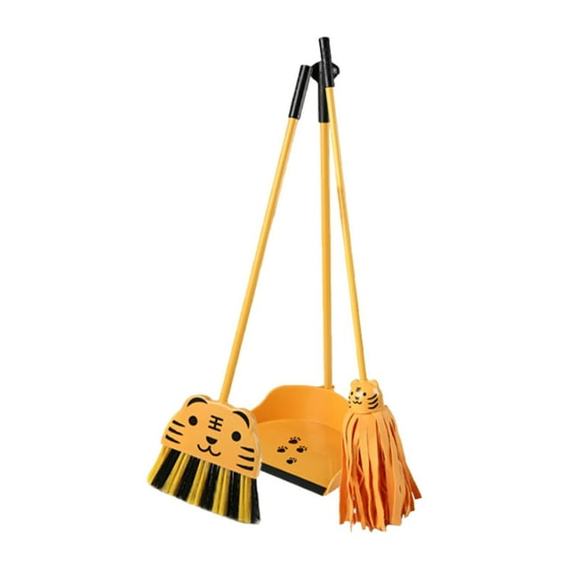 Juego de juguetes de limpieza Strade Fareast Limited Mini escoba con Recogedor Tigre 3 piezas
