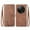 Brown, variant on Phone Case for Xiaomi Redmi A3 4G, Shockproof PU Leather Wallet Case with Card Slots Anti-Scratch Stand Magnetic Flip Zipper Pocket Cover for Xiaomi Redmi A3 4G, Red