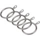thumbnail image 5 of Anillo de Cortina de Metal de 80 Piezas para Cortinas Y Postes, Anillo de Ojal Deslizante Colgante de 32 mm de Diámetro Interior (Plateado), 5 of 8