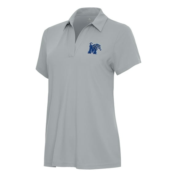Women's Antigua Gray Memphis Tigers Era Polo