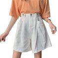 thumbnail image 4 of Pantalones cortos de cintura alta para mujer Pantalón corto suelto Pantalón corto de verano L Jumpingount AP001723-19, 4 of 7