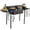 Windpanel&Side Sleeve, variant on SIXDAY 2-Burner Propane Gas Outdoor Stove with Side Shelves, Auto Ignition, Removable Legs & Regulator, 150,000 BTU