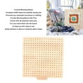 thumbnail image 3 of <p>Crochet Blocking Board, Polished Knitting Blocker Mat Wooden Practical Handcraft Stability With 20 Stainless Steel Pins For Craft</p>, 3 of 7