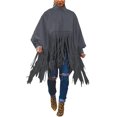 thumbnail image 1 of NRTHYE - Poncho para mujer, cuello alto, manga larga, con flecos, talla grande Zhivalor HMFJ296-27, 1 of 7