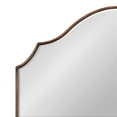 thumbnail image 4 of Kate and Laurel Leanna Glam Wide Horizontal Arch Wall Mirror, 32 x 28, Bronze, Sophisticated Arched Bathroom Vanity Mirror with Soft Scallops and Slim Frame, 4 of 8