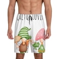 thumbnail image 3 of Lsque Cactus Gnome Mens Sleep Pajama Shorts,Short Pajama Pants, Cotton Ultra-Soft Knit-Large, 3 of 9
