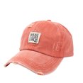 thumbnail image 1 of Up To $10 Baseball Caps Orange Unisex Classic Low Profile Cotton Baseball Cap Embroidered Letters Camoflauge Soft Unconstructed Adjustable Size Dad Hat, 1 of 2