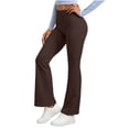 thumbnail image 2 of Flared Legging For Women High Waist Tummy Control Bootcut Pants Fall Yoga Athletic Workout Activewear Trouser, 2 of 6