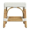 thumbnail image 3 of Butler Specialty Company Robias Rattan Rectangular 18" Dining Stool - White, 3 of 6