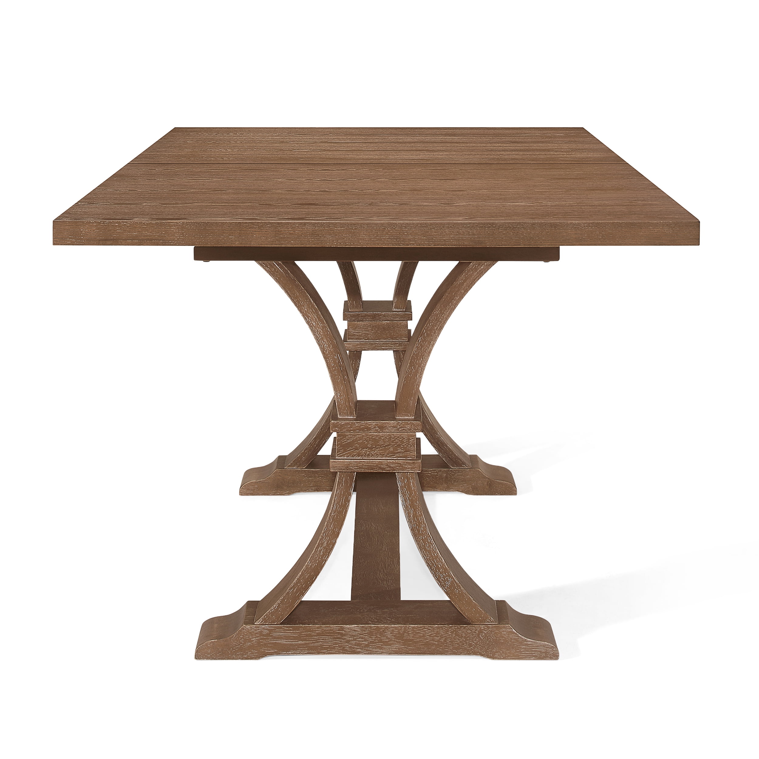 Square pedestal dining table best sale for 8