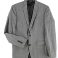thumbnail image 1 of bar III Mens Glen Plaid Two Button Blazer Jacket, Gris, 38 Short, 1 of 2