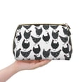 thumbnail image 4 of Easygdp Retro Rooster Leather Makeup Bag Zipper Pouch Travel Cosmetic Organizer for Women and Girls, Make up Bag with Zipper, 4 of 8