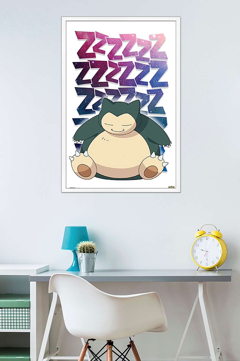 Pokemon - Snorlax Wall Poster, 22.375" x 34", Framed