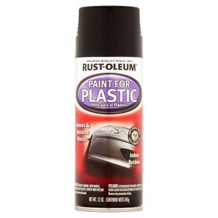 Rust-Oleum Paint for Plastic Black Gloss, 12 oz - Walmart.com