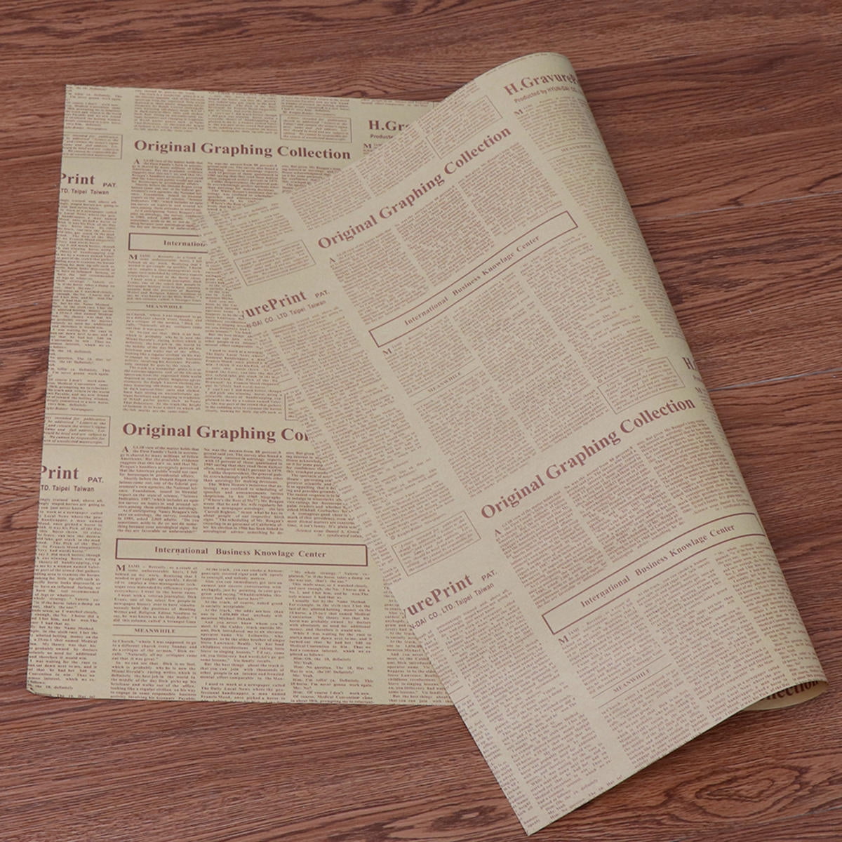 OUNONA Vintage Kraft Paper Wrapping Paper with Retro , Ideal for Flowers, , and Craft Projects
