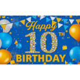 thumbnail image 4 of 10th Birthday Banner Backdrop Decorations for Girls 10 Year Old Birthday Party Poster Rose Gold Ten Birthday Photo Sign Props, 4 of 4