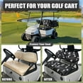 thumbnail image 4 of Yuyamidu Heart Golf Ball Golf Cart Seat Covers Black Club Car Seat Cushion 2pcs Stylish Golf Cart Backrest Bottom Seat Cover Golf Cart Accessories for Golf Gifts Men Women, 4 of 7