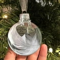 thumbnail image 4 of Clear Christmas Ornament Feather Ball, A Piece of My Heart is in Heaven, 2.4''/60mm Round Clear Plastic Ball Ornaments Christmas Tree Memorial Hanging Pendant Gift(grandpa), 4 of 9