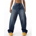 thumbnail image 5 of EMMIOL Men's Wide Leg Jeans Y2K Vintage Baggy Jeans 90s Hip Hop Streetwear Loose Fit Denim Pants, 5 of 5