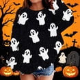 thumbnail image 3 of Mitankcoo Halloween Print Sweatshirt for Girls Long Sleeve Crew Neck Tops Daily Casual Fashion Wear, 3 of 5