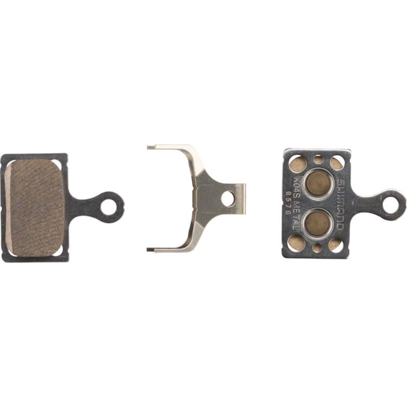 Shimano K04S-MX Disc Brake Pads and Springs - Metal Compound, Stainless Steel Back Plate, Pair