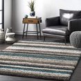 thumbnail image 2 of Tapis à Shag Solide, 6 x 9, Bleu Multi, 2 of 4