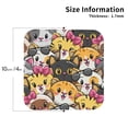 thumbnail image 3 of Disketp Cute Cat Cartoon Funny Coasters,6 Pcs Leather Coasters With Holder, Perfect Housewarming Hostess Gifts,Protect Furniture From Water Marks Scratch And Damage, 3 of 9