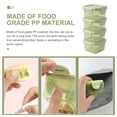 thumbnail image 3 of HEALEEP 4Pcs Vegetable Bin Food Storage PP Lidded Container for Kitchen Use Light Green, 3 of 8