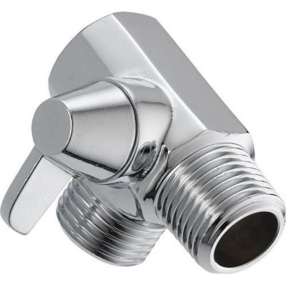 3-Way Brass Chrome Diverter G1/2 T Shape Adapter Valve for Shower Arm Mounted, Shower Adapter, Shower Arm Adapter