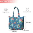 thumbnail image 4 of Pioneer Flower Floral Print Pattern Travel Tote Bags for Women Carry On,Large Weekender Bags for Women Travel,Multi Functional Duffle Bag for Work,Shopping,Sports, 4 of 5