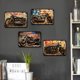 thumbnail image 5 of Placa Metal Vintage para Motocicleta Barra Pintura Hierro Rectangular 40x30cm 4 Uds., 5 of 9