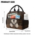 thumbnail image 4 of Xoenoiee Schnauzer Paw Print 4 Pack Kids Backpack with Lunch Box Pencil Case Water Bottle Sleeve for Girls 17 Inch Kindergarten BookBag School Bag Preschool Kindergarten Toddler Backpack, 4 of 7
