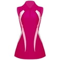 thumbnail image 3 of Alvivi Womens Tennis Golf Dress Training Uniform Sleeveless Zip Up A Line Tank Dresses Hot Pink XXL, 3 of 7