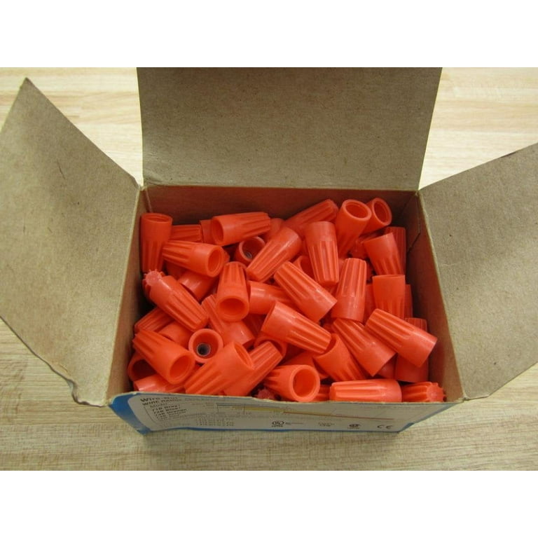 Ideal 30-073 Wire-Nut 73B Wire Connector, Orange Pack of 100