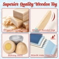 thumbnail image 4 of Juego de juguetes de madera Lehoo Castle para cocina infantil, juego de comida, 4 of 7
