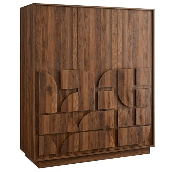 Bulwark Wardrobe Closet in Walnut