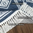 thumbnail image 2 of 9x12 Boho Living Room Rug – Washable Blue Tassel Rug for Bedroom and Home Decor, 2 of 6
