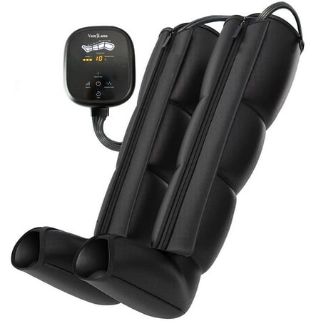 Rechargeable leg air compression massager -8 modes, 3-level pressure, used for lymphedema and circulation (only equipped with charging cable)