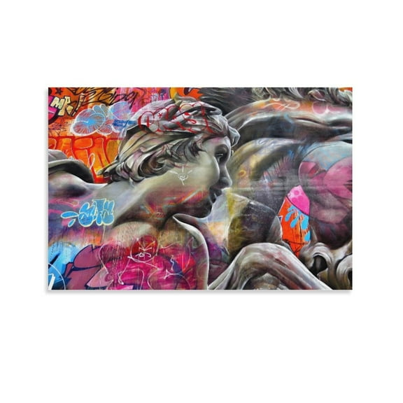NEW YORK CITY STREET ART: THE BOWERY WALL by PICHIAVO Canvas Art Poster And Wall Art Picture Print Modern Family Bedroom Decor Posters,Unframe-style,08x12inch(20x30cm)