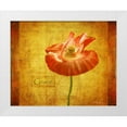 thumbnail image 3 of Vitaly Geyman 14x12 White Modern Wood Framed Wall Art Titled - Velvet Poppy Grace, 3 of 5
