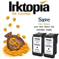 thumbnail image 2 of Inktopia 2 Pack Remanufactured Ink Cartridge Replacement for Canon PG 245XL (2 Black) with Ink Level Indicator Used in, 2 of 5