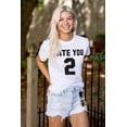thumbnail image 3 of Hate You 2 Too Ironic Sports Jersey Men's Graphic T Shirt Tees Brisco Brands S, 3 of 4