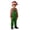 2-Green, variant on Boys Christmas Elf Outfit Long Sleeve Striped Top and Suspender Overalls with Christmas Hat Kids Girl Christmas Outfit 4-5 Years