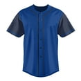 thumbnail image 3 of Baseball Short Sleeve Button Down Team Jersey Casual Button Down Shirts, 3 of 5
