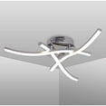 thumbnail image 1 of Lámpara de techo LED Rewera, lámpara de techo en forma de onda, luz blanca neutra 4000K, LED integrado 18W 1600Lm, lámpara de araña moderna para restaurante, sala de estar, dormitorio, 220V IP20, 1 of 5